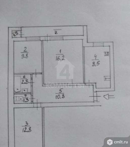 3-комнатная квартира 66 кв.м. Фото 19.