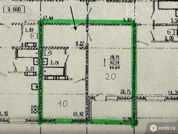 1-комнатная квартира 42 кв.м. Фото 1.