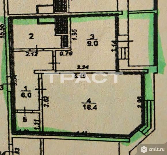 1-комнатная квартира 40 кв.м. Фото 15.