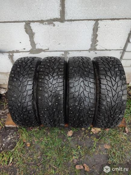 17R 225/60 Шины Dunlop GT ICE 02 шипованные б/у 4 шт.. Фото 1.