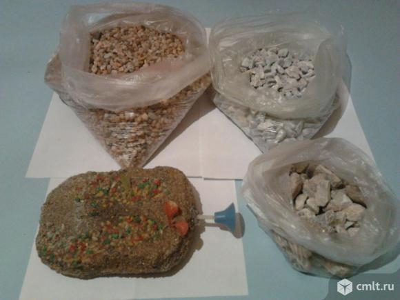 Мраморная крошка и гравий для аквариума. Фото 1.