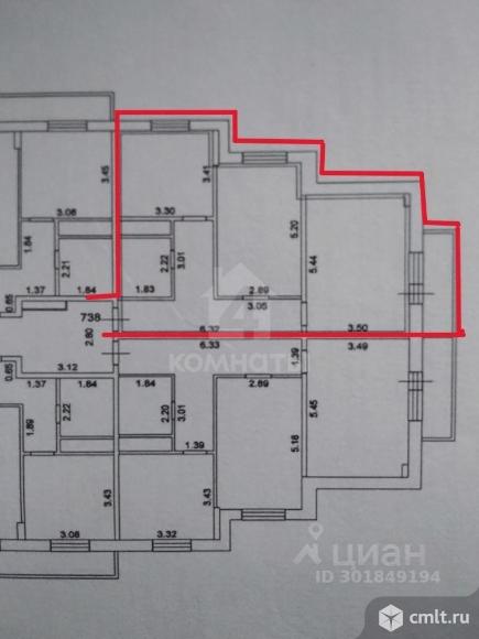 2-комнатная квартира 63,2 кв.м. Фото 10.