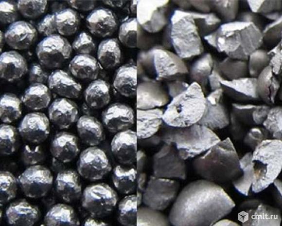 Дробь балластная (ДСЛБ, ДЧЛБ), дробь чугунная (ДЧЛ, ДЧК), дробь стальная (ДСЛ, ДСК). Фото 2.