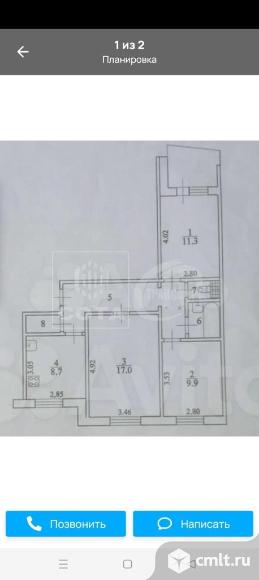 3-комнатная квартира 65,9 кв.м. Фото 9.