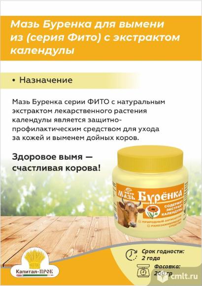 Мазь Буренка 200г для ухода за кожей и выменем дойных животных. Фото 1.