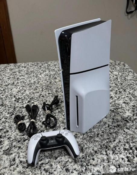 Sony PlayStation 5 Slim Disc Edition 1TB White Game Console - PS5. Фото 1.