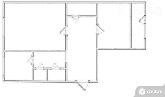 2-комнатная квартира 54 кв.м. Фото 1.