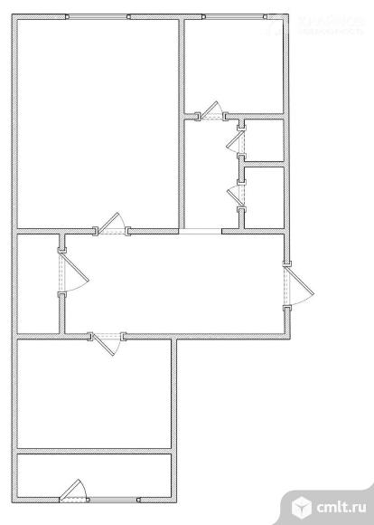 2-комнатная квартира 54,3 кв.м. Фото 1.