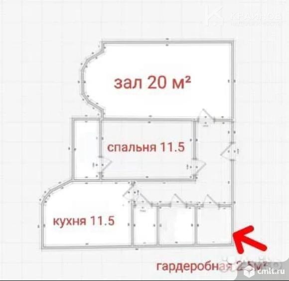 2-комнатная квартира 59,4 кв.м. Фото 1.