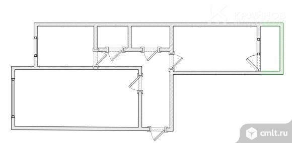 2-комнатная квартира 50,1 кв.м. Фото 1.