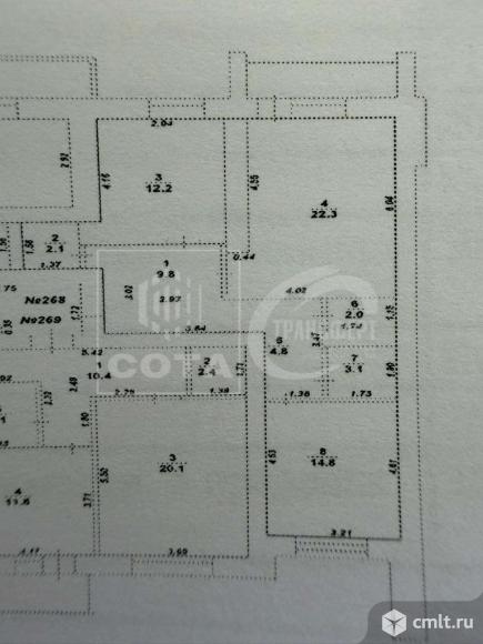 2-комнатная квартира 71,1 кв.м. Фото 19.