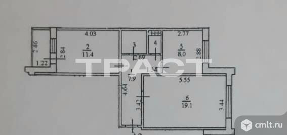2-комнатная квартира 51 кв.м. Фото 15.