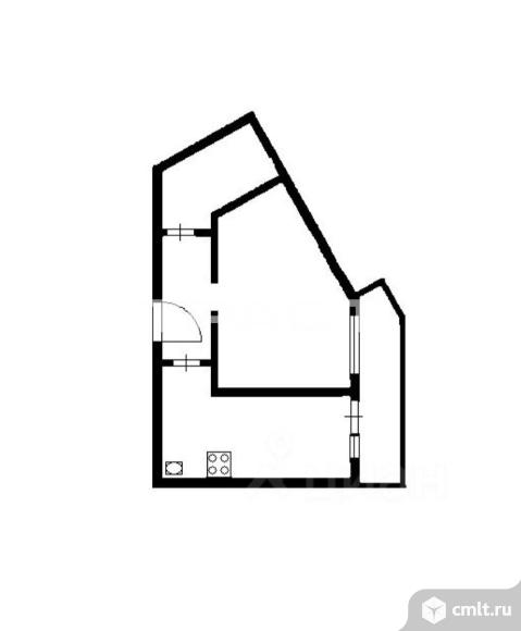 1-комнатная квартира 30,8 кв.м. Фото 7.