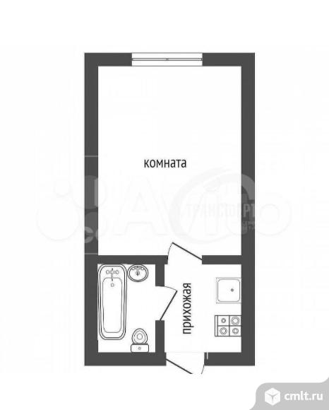 1-комнатная квартира 18,8 кв.м