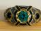 Кольцо с изумрудом, чёрными бриллиантами. Фото 3.