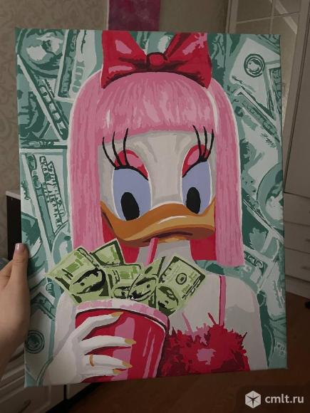 Картина акрилом 40*50 Утка. Фото 1.