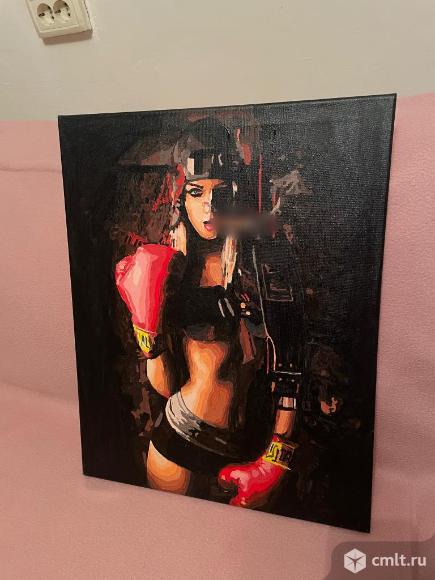 Картина акрил 40*50 "Спорт". Фото 1.