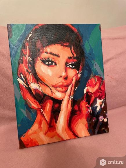 Картина акриловая 40*50 " Грусть". Фото 1.