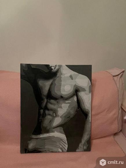 Продам  картину  акрил 40х50  "Спортсмен". Фото 1.