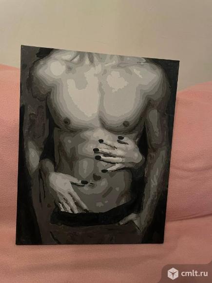 Продам картину акрил 40х50 " Объятия". Фото 1.