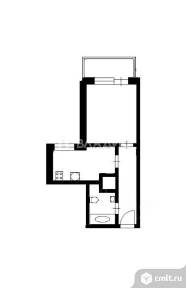 1-комнатная квартира 36,3 кв.м. Фото 14.