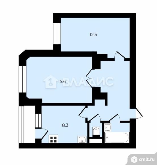 2-комнатная квартира 48,9 кв.м. Фото 16.