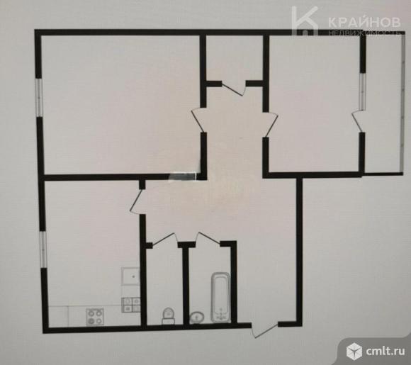 2-комнатная квартира 54 кв.м. Фото 1.