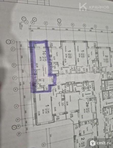 1-комнатная квартира 28,7 кв.м. Фото 1.