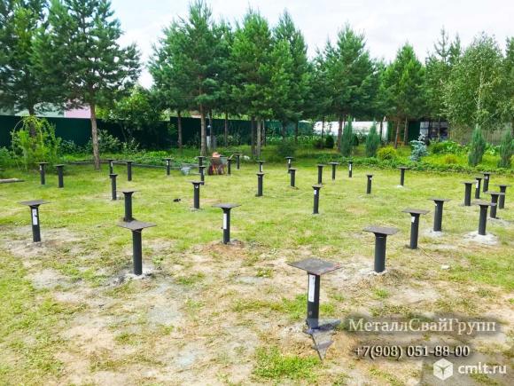 Винтовые сваи для дома и бани 89 мм, 108 мм. Фото 1.