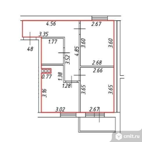 Продам 2-комн. квартиру 42.6 кв.м.. Фото 1.