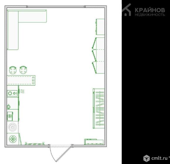 Комната 17,7 кв.м. Фото 1.