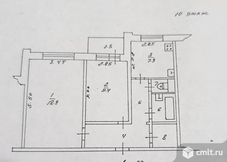 2-комнатная квартира 53,2 кв.м. Фото 16.