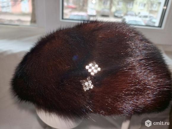 Берет женский норковый. Фото 1.