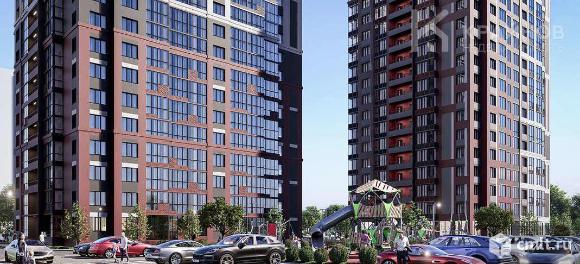 1-комнатная квартира 39,87 кв.м. Фото 1.