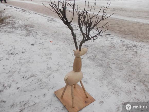 Деревянный олень. Фото 2.