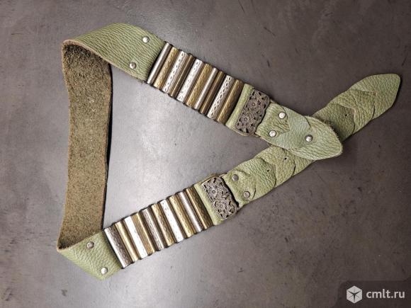 Кожаный женский ремень. Фото 1.