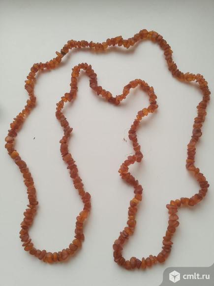 Бусы янтарь. Фото 1.