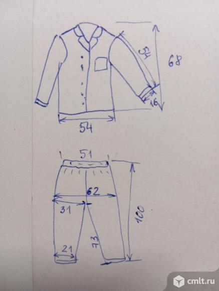 Пижама женская шелковая новая. Фото 8.
