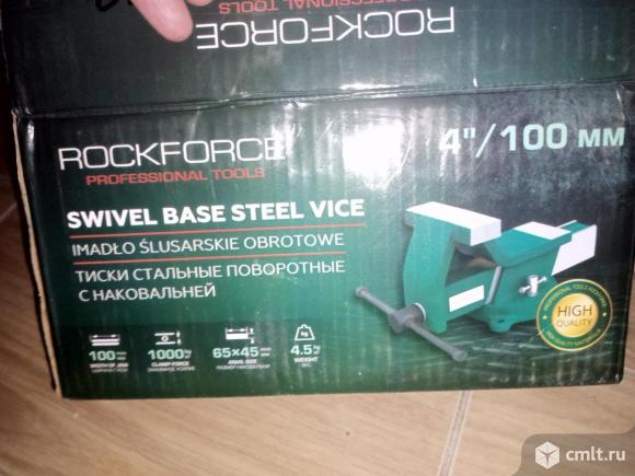 Тиски тисы настольные столярные слесарные 100 мм губки новые. Фото 7.