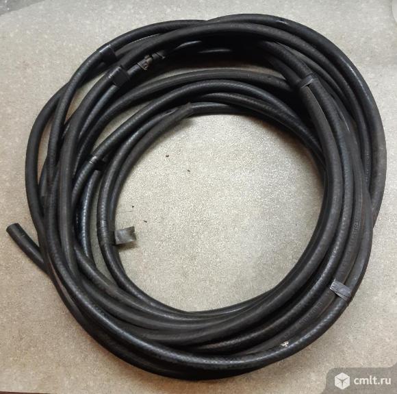 Комплектом шланги газосварочные кислород, пропан, ацетилен наружный диаметр 13мм, внутренний диаметр 6мм, два шланга по 5 метров. 