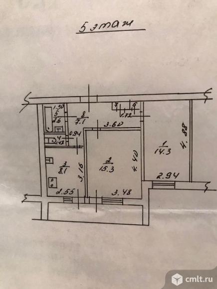2-комнатная квартира 50 кв.м. Фото 8.