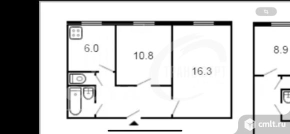 1-комнатная квартира 41 кв.м. Фото 13.