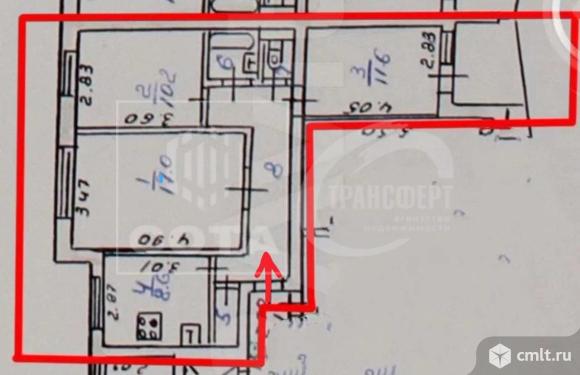 3-комнатная квартира 64 кв.м. Фото 11.
