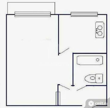 1-комнатная квартира 30 кв.м. Фото 13.