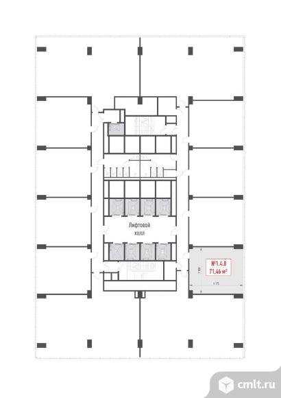 Продажа офиса 71.46 м2. Фото 1.