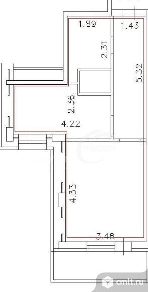 1-комнатная квартира 36,1 кв.м. Фото 13.
