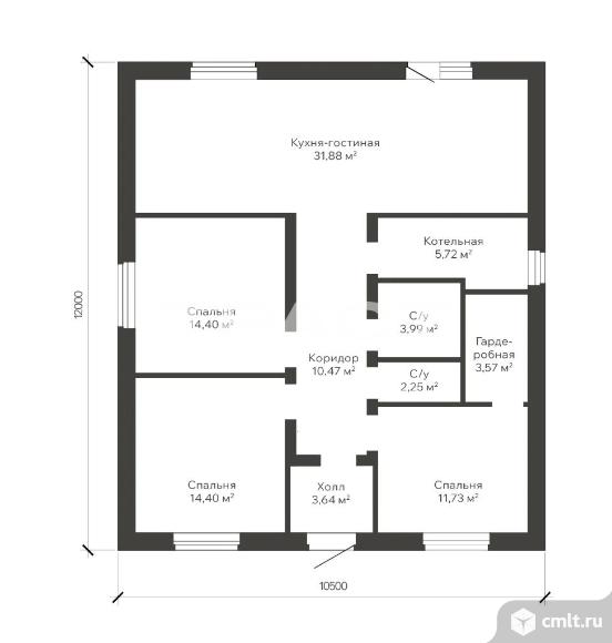 Дом 110 кв.м. Фото 13.