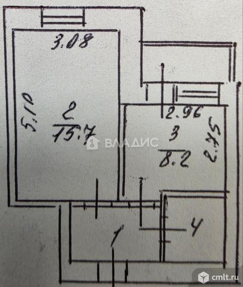 1-комнатная квартира 32 кв.м. Фото 9.