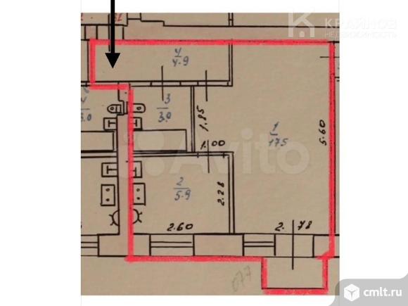 1-комнатная квартира 32 кв.м. Фото 1.
