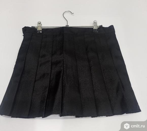 Юбка-шорты школьная плиссированная размер 128-64. Фото 1.